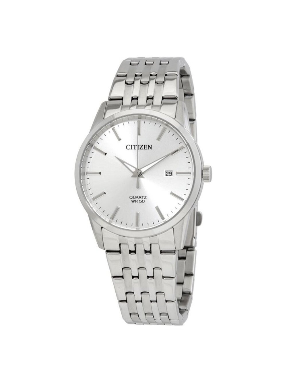 NWT Citizen Quartz Silver Dial Stainless Steel Men's Watch